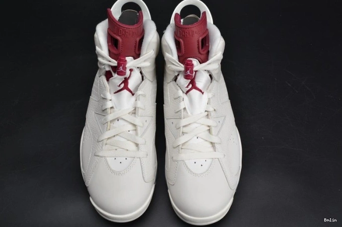 Bmlin Shoes white Jordan 6 Retro Air Maroon 384664-116 0713